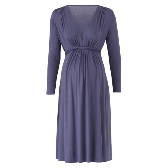 RACHEL PALLY • Slate Blue Long Sleeve Maternity Dress - Picture 1 of 5